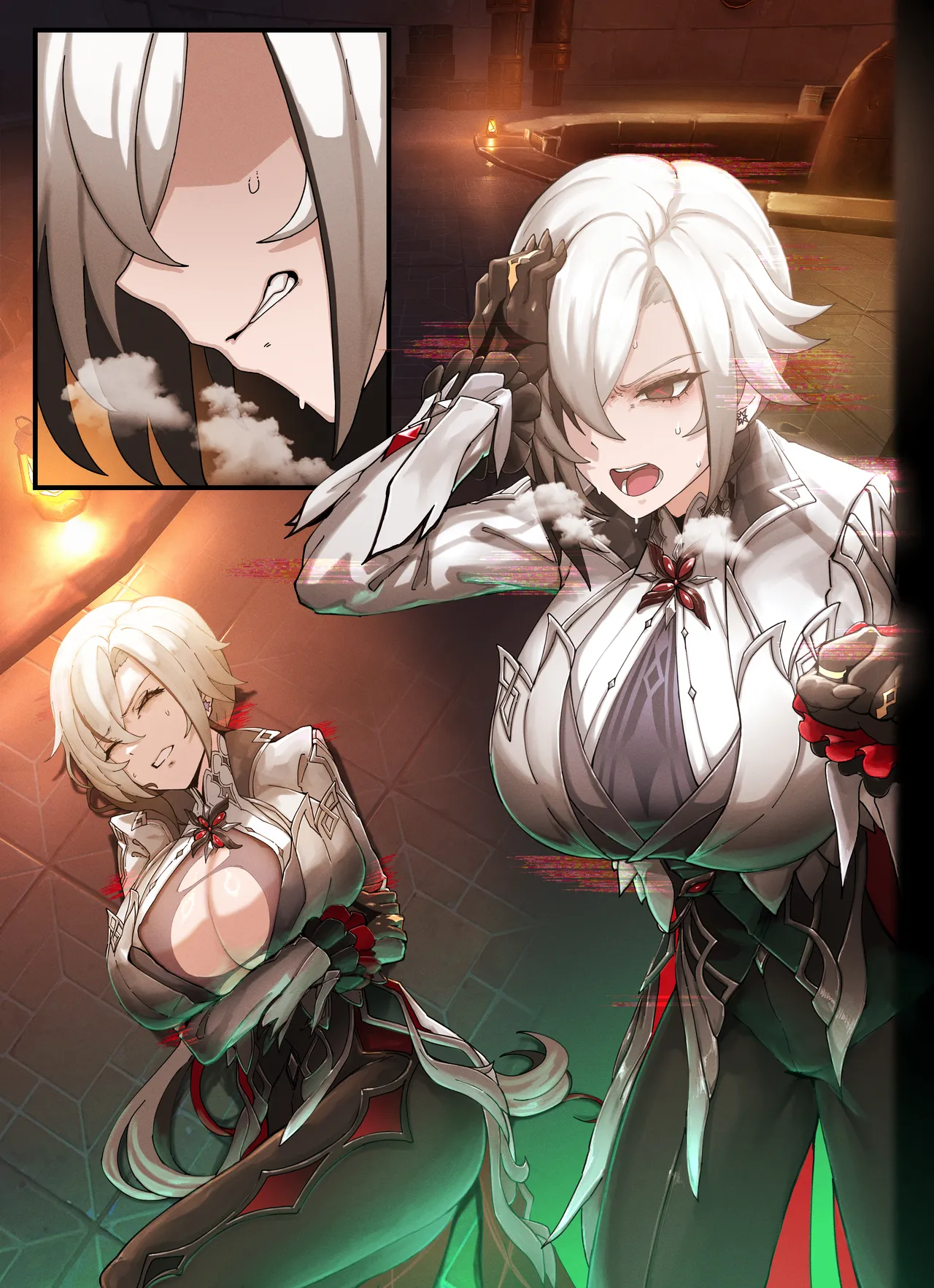 Teyvat Gravure #07: Arlecchino (Genshin Impact) [Textless] [Uncensored] [No Effects] - page2