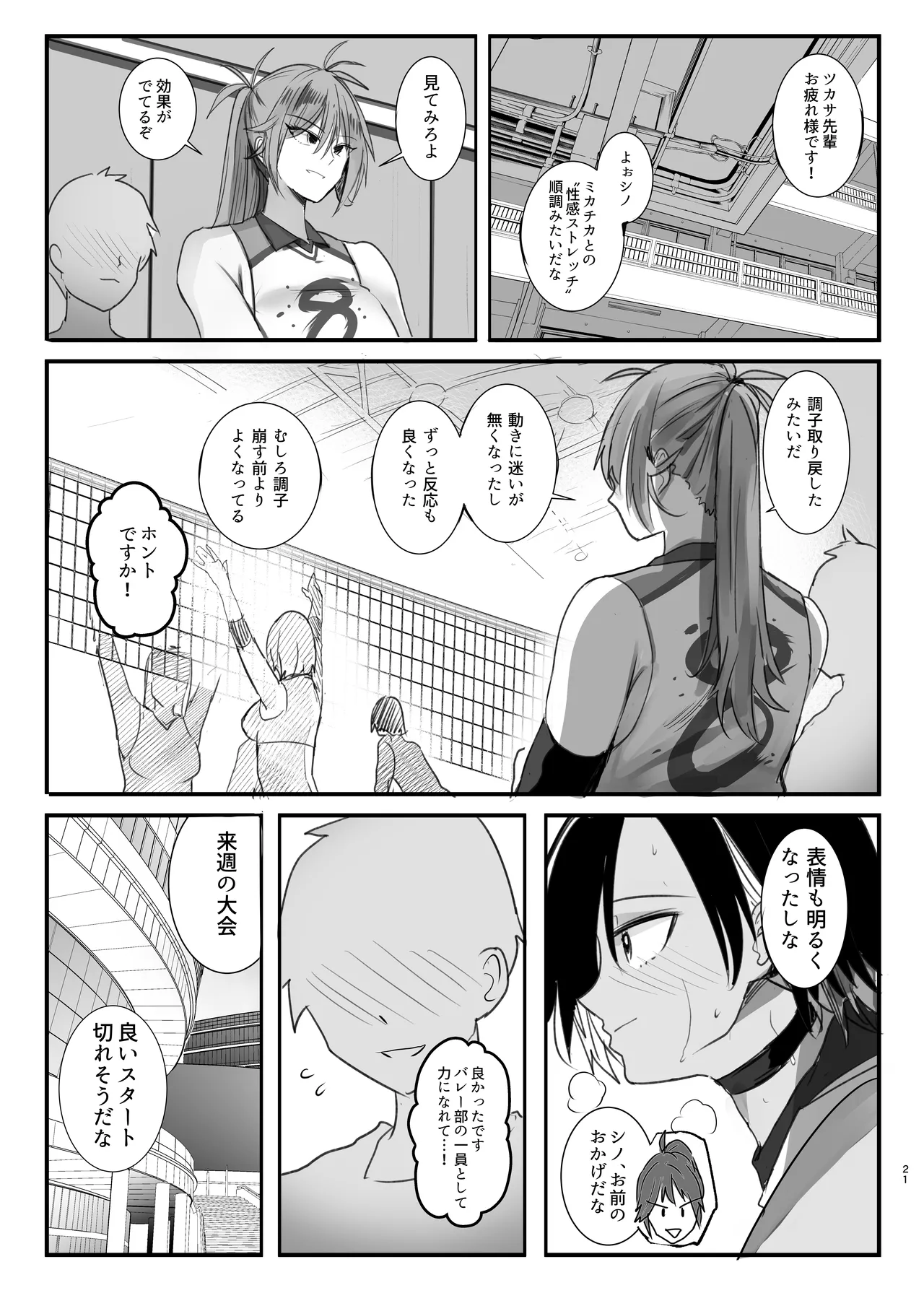 専属のマネージャーの僕が虎影さんに初めての性感ストレッチ - page21