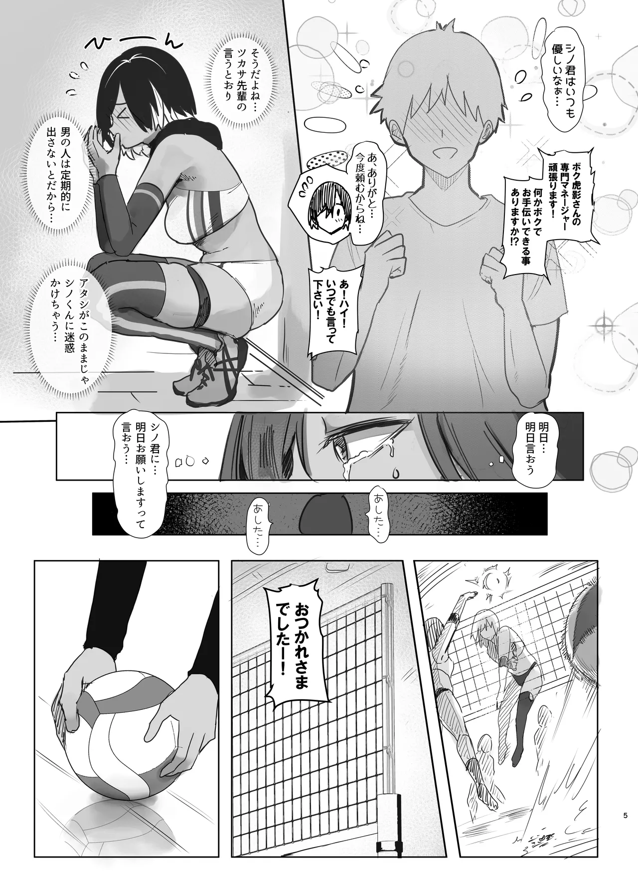 専属のマネージャーの僕が虎影さんに初めての性感ストレッチ - page5