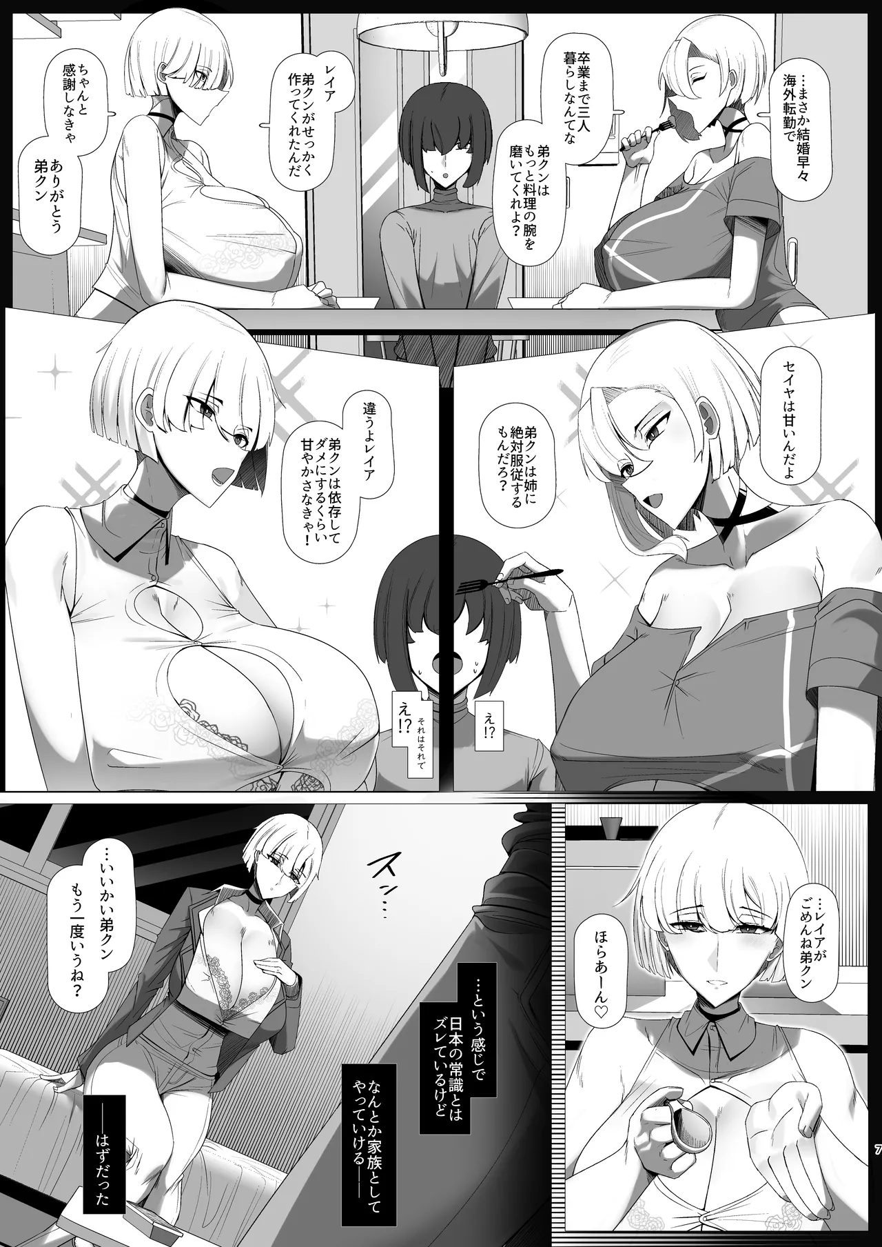 君のお嫁さんは北欧ハーフ王子様系デカチチボーイッシュお義姉ちゃん - page7