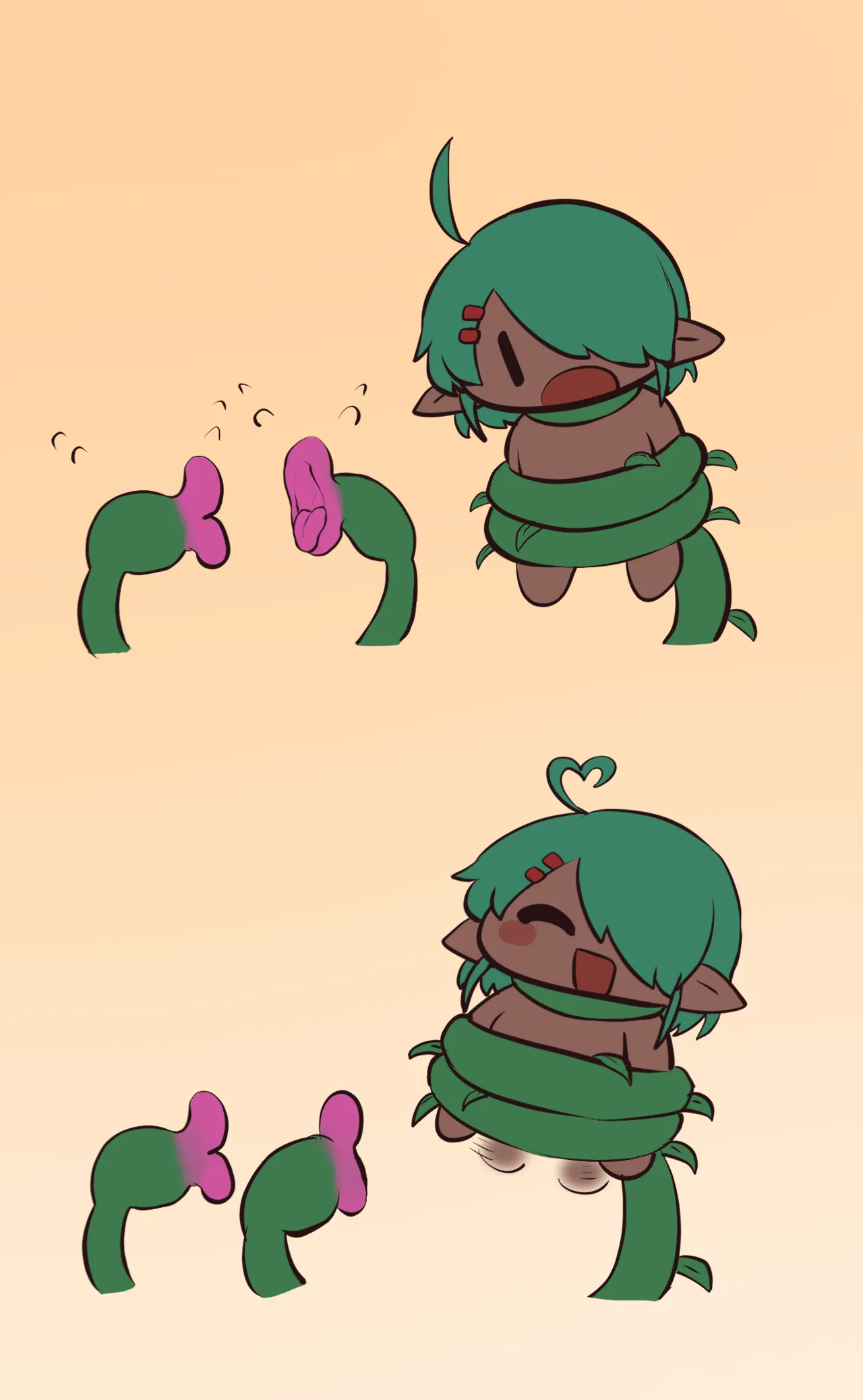 熱中症緑くんと触手植物 - page14