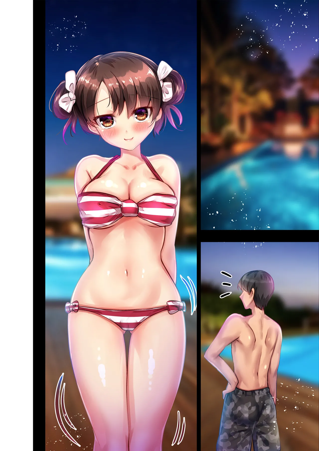 おさななじみのりゆなちゃんと2人ぼっちプールでちゃぷちゃぷヌレヌレいちゃラブH♥ - page16