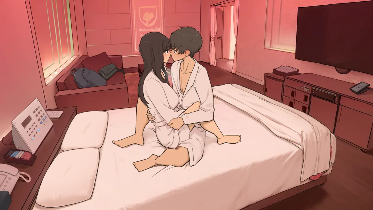 幼馴染同士、照れと緊張とぎこちなさがありつつの初ラブホ - page6