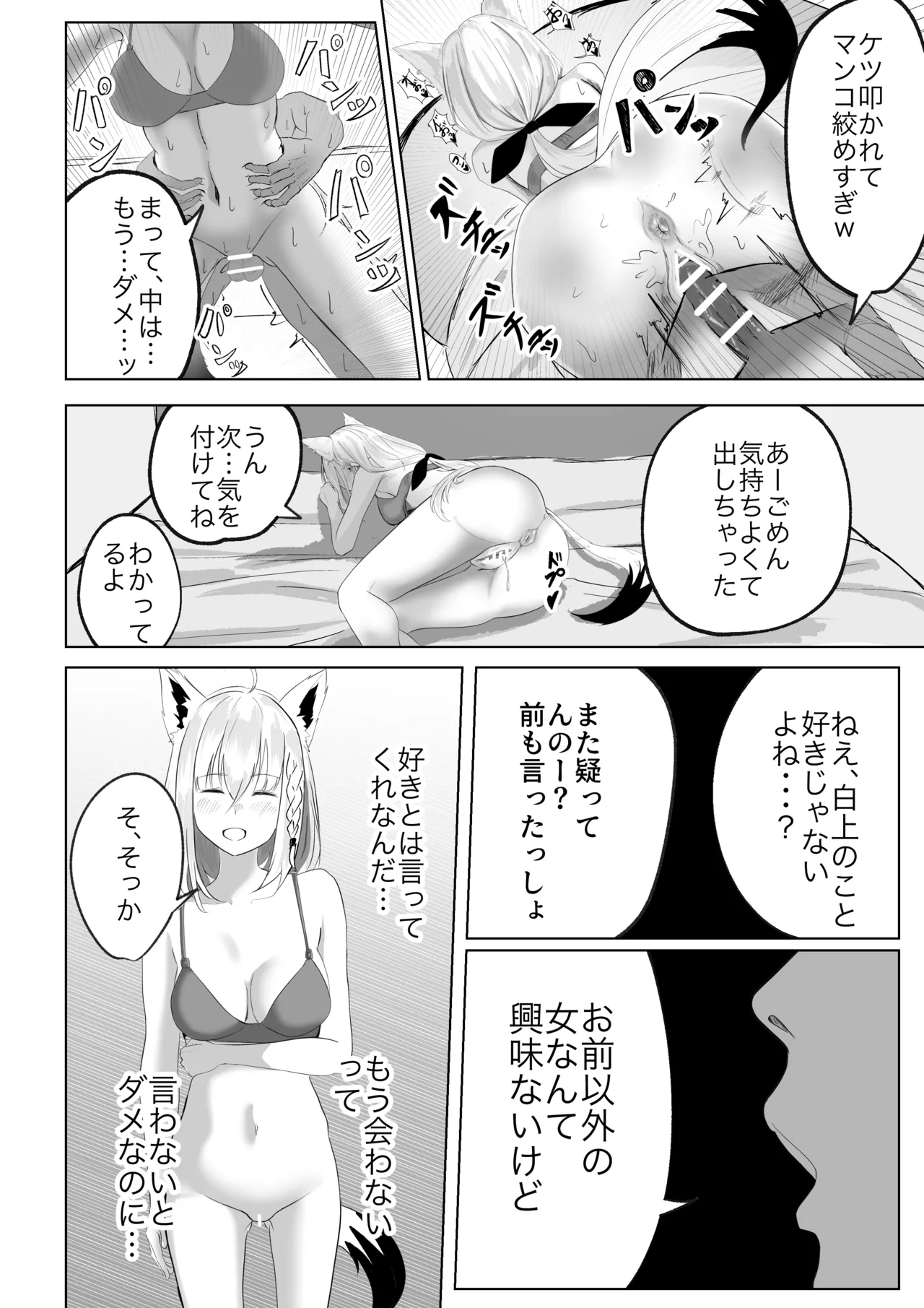 ファンに内緒で裏でオナホ扱いされてる白上フブキ。 - page2