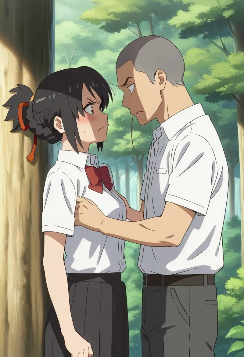 Mitsuha sex in the woods [AI generated] - page105