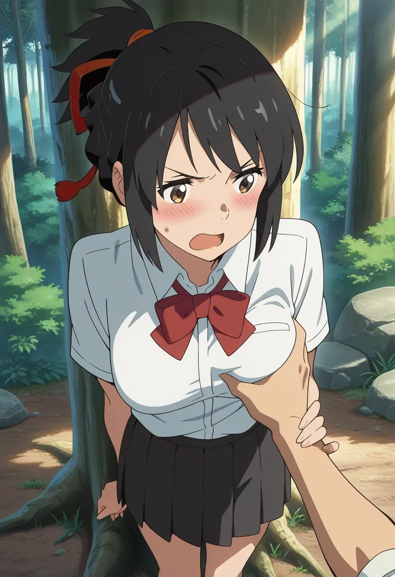 Mitsuha sex in the woods [AI generated] - page106