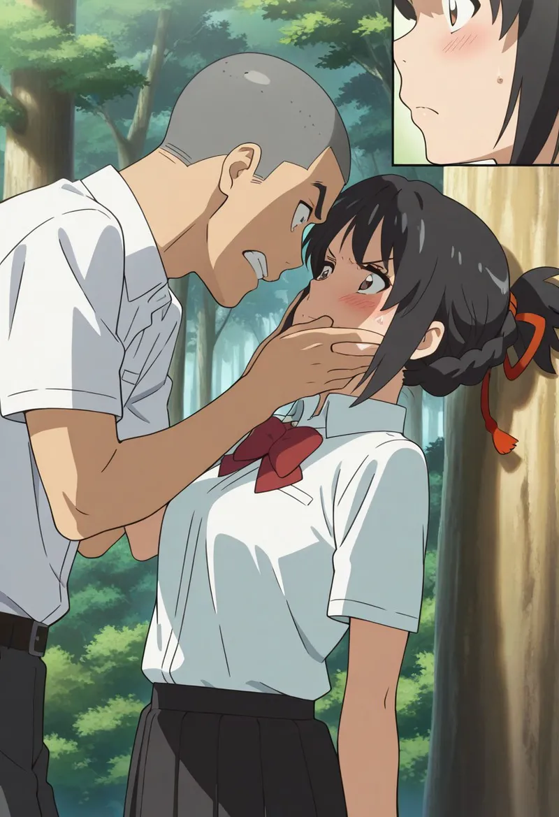 Mitsuha sex in the woods [AI generated] - page110
