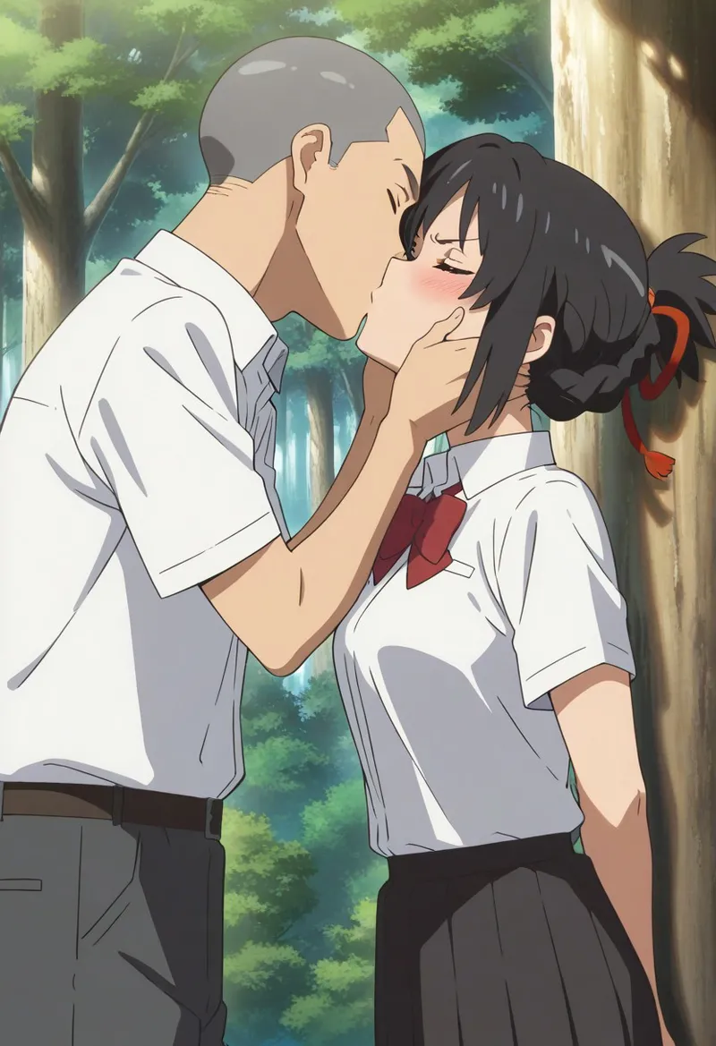 Mitsuha sex in the woods [AI generated] - page111
