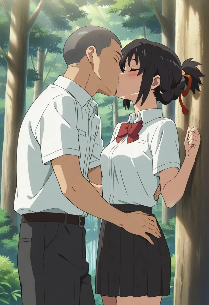 Mitsuha sex in the woods [AI generated] - page114
