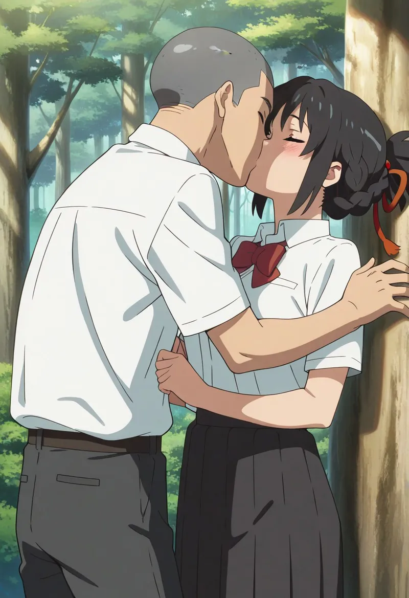 Mitsuha sex in the woods [AI generated] - page115