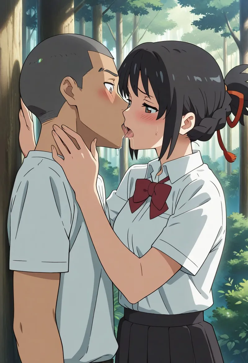 Mitsuha sex in the woods [AI generated] - page118