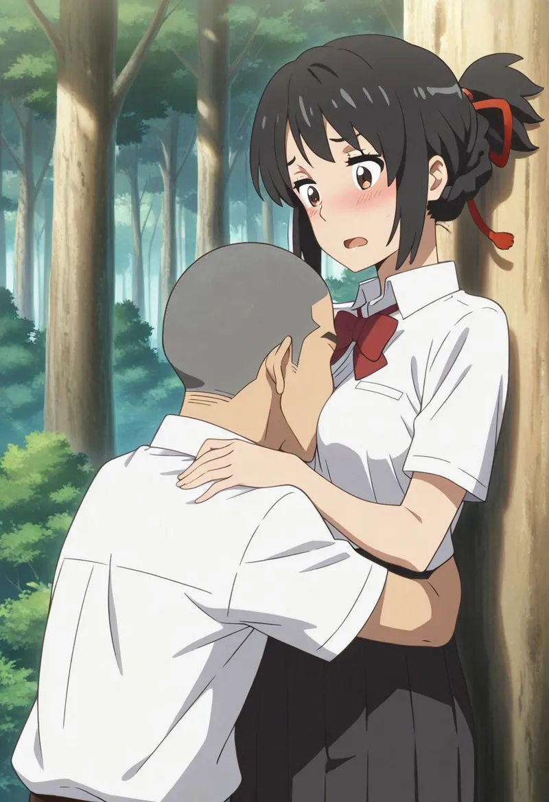Mitsuha sex in the woods [AI generated] - page121