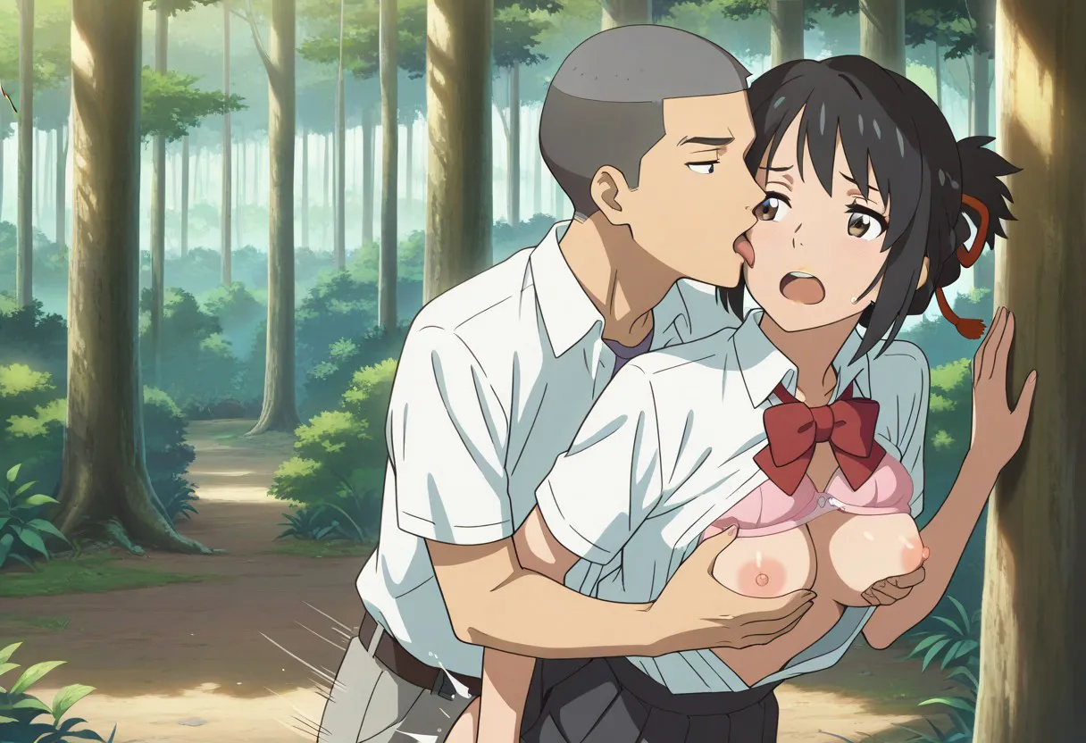 Mitsuha sex in the woods [AI generated] - page164