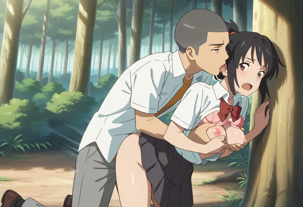 Mitsuha sex in the woods [AI generated] - page168