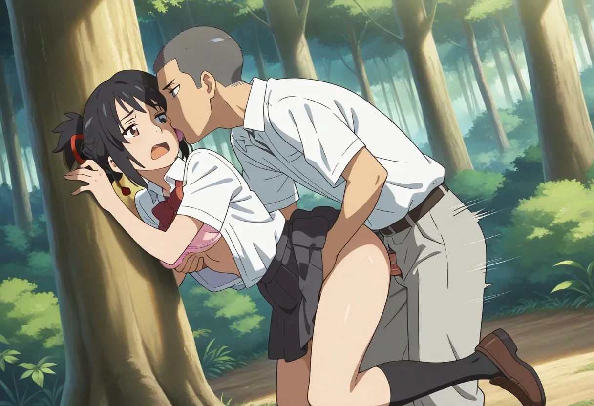 Mitsuha sex in the woods [AI generated] - page170