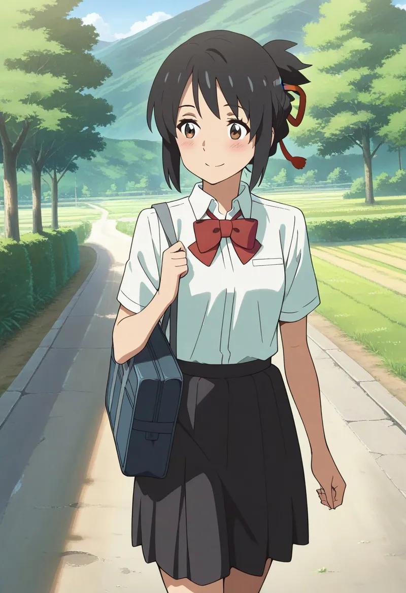 Mitsuha sex in the woods [AI generated] - page2
