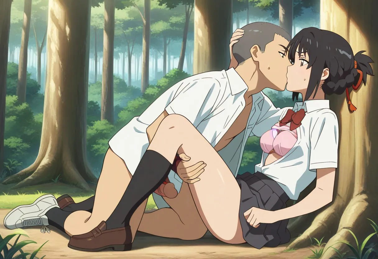 Mitsuha sex in the woods [AI generated] - page208
