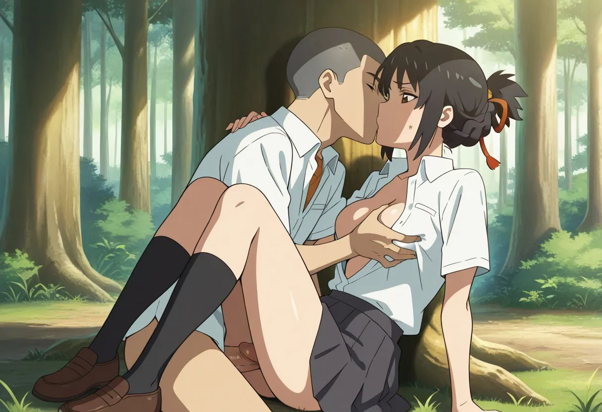 Mitsuha sex in the woods [AI generated] - page211