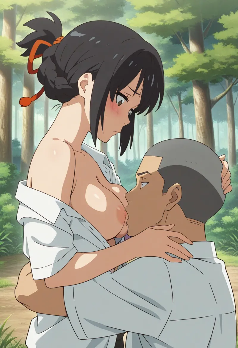 Mitsuha sex in the woods [AI generated] - page226