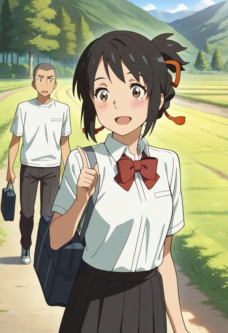 Mitsuha sex in the woods [AI generated] - page26