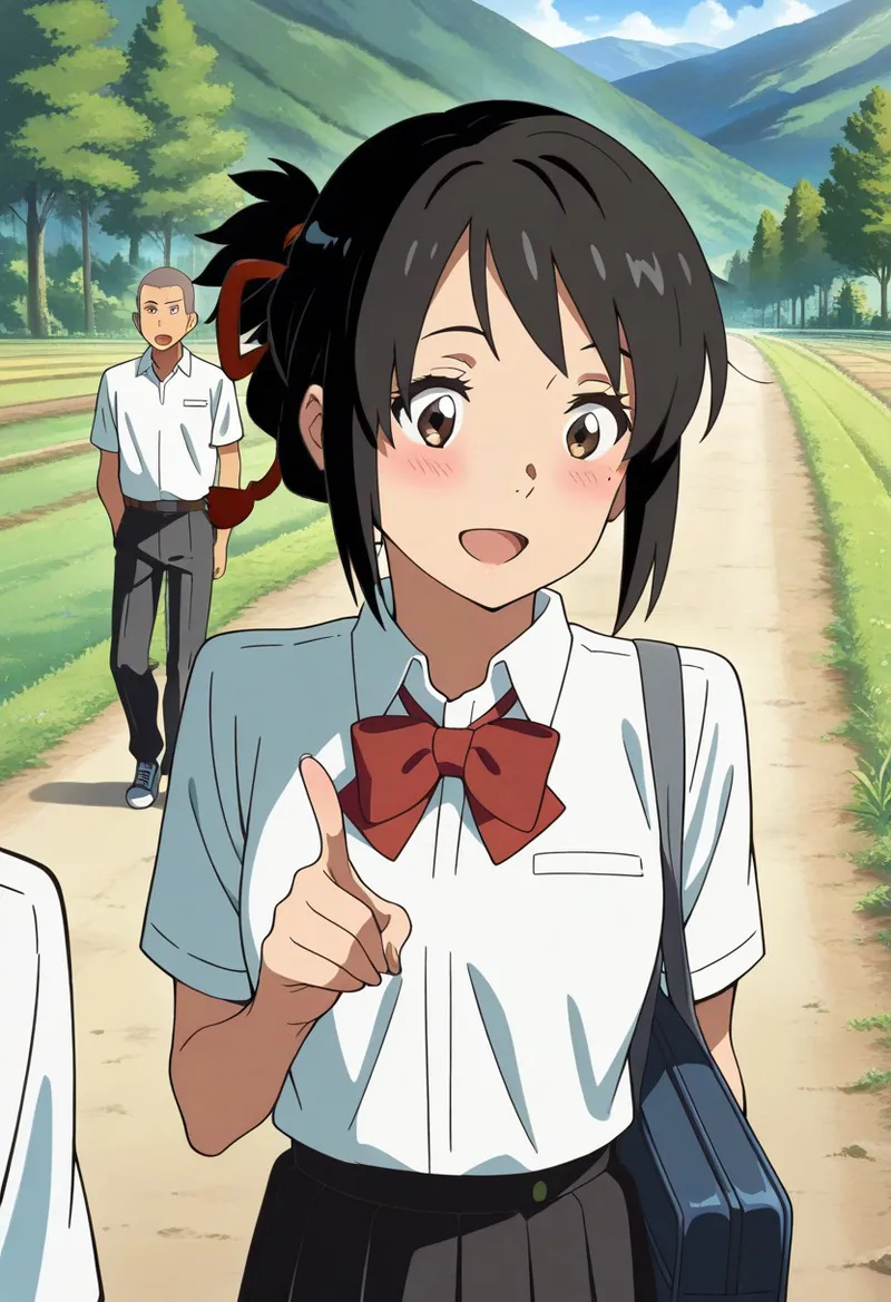 Mitsuha sex in the woods [AI generated] - page28