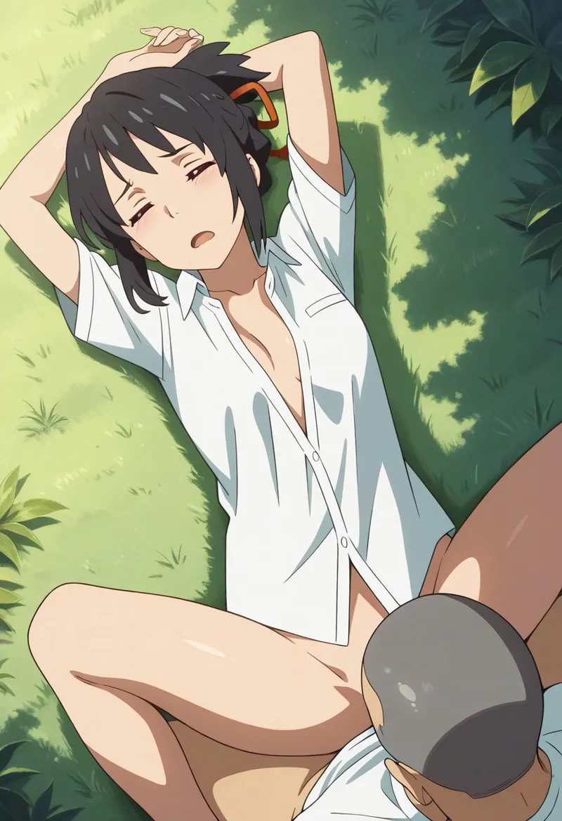 Mitsuha sex in the woods [AI generated] - page300