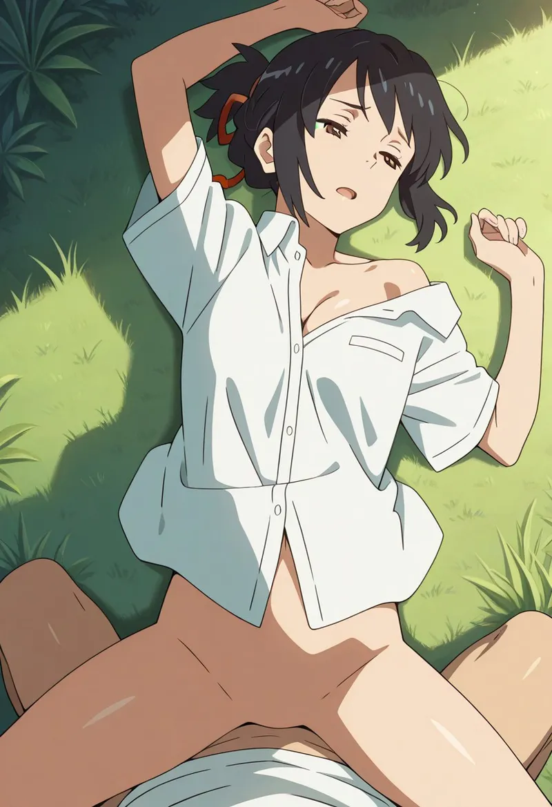 Mitsuha sex in the woods [AI generated] - page301