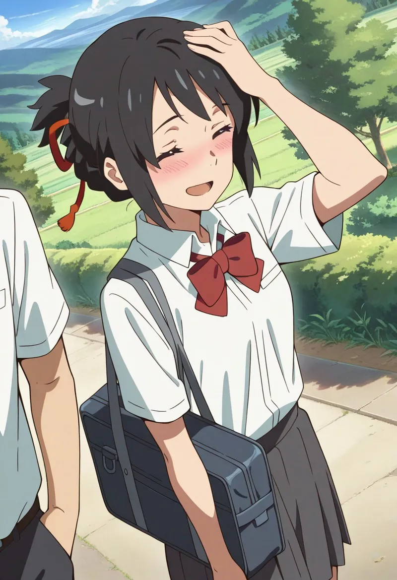 Mitsuha sex in the woods [AI generated] - page31