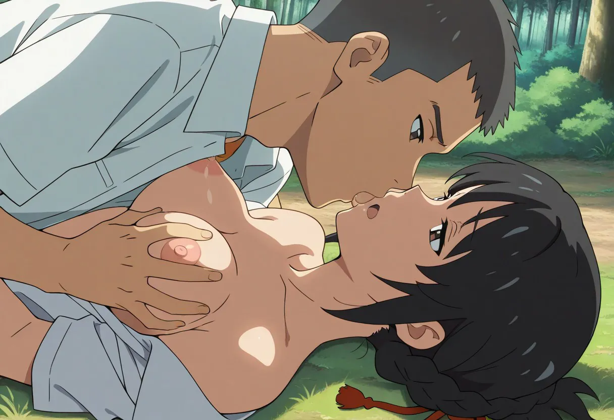 Mitsuha sex in the woods [AI generated] - page315