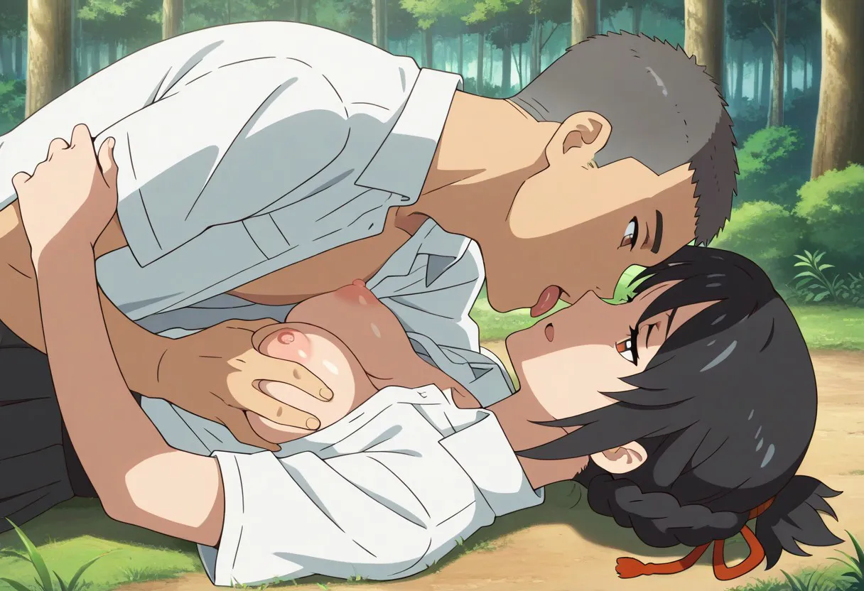 Mitsuha sex in the woods [AI generated] - page316