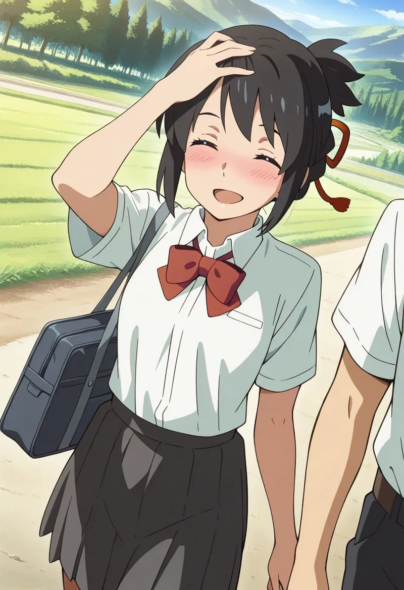 Mitsuha sex in the woods [AI generated] - page32