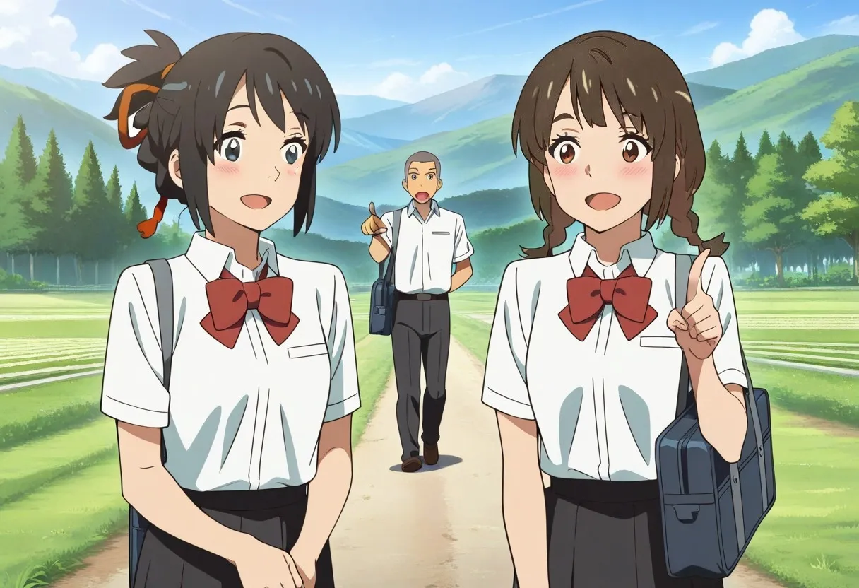 Mitsuha sex in the woods [AI generated] - page33