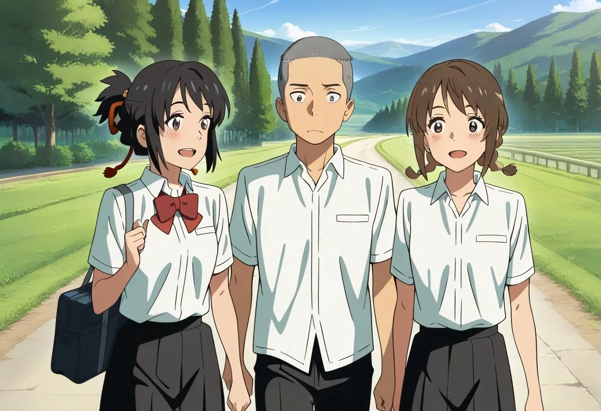 Mitsuha sex in the woods [AI generated] - page34