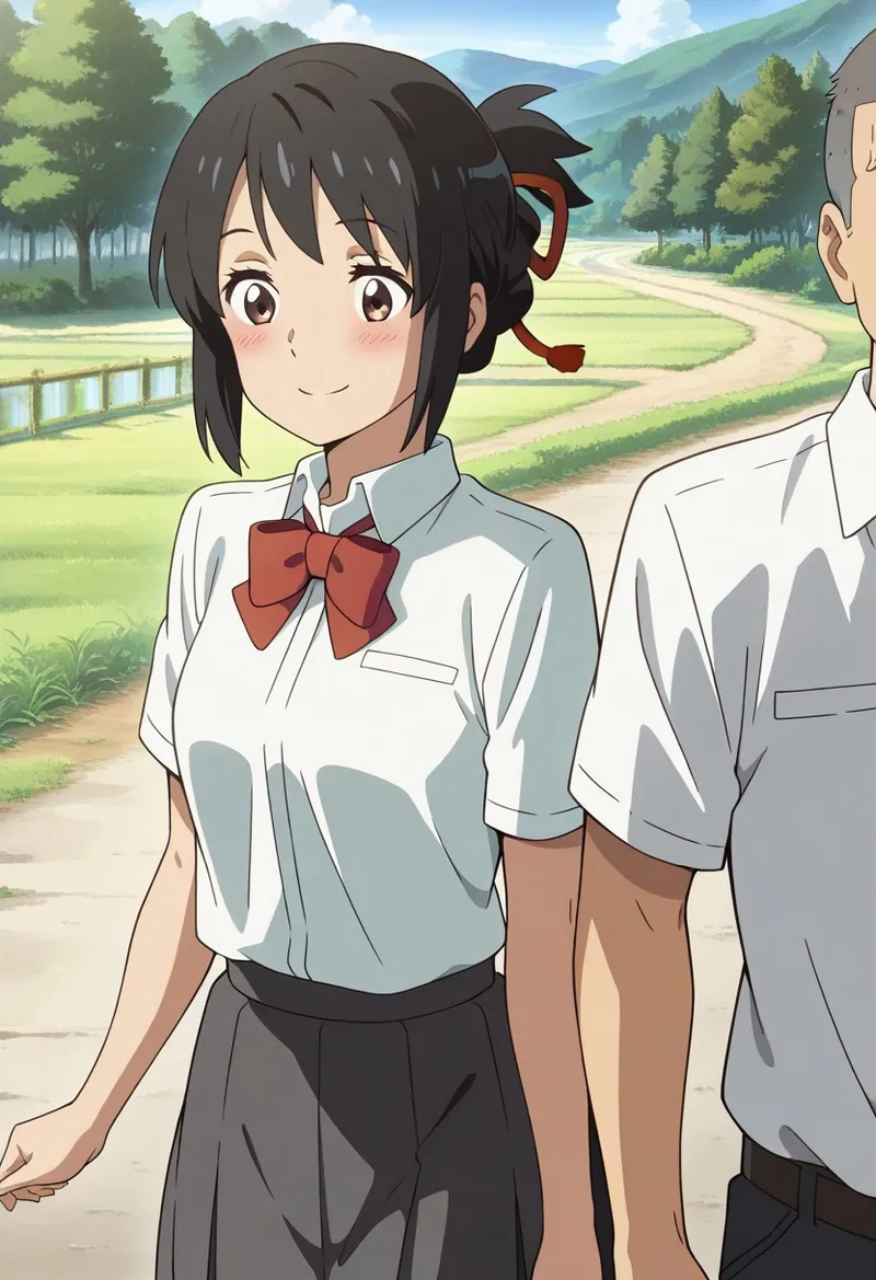Mitsuha sex in the woods [AI generated] - page341