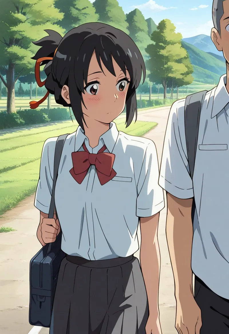 Mitsuha sex in the woods [AI generated] - page37