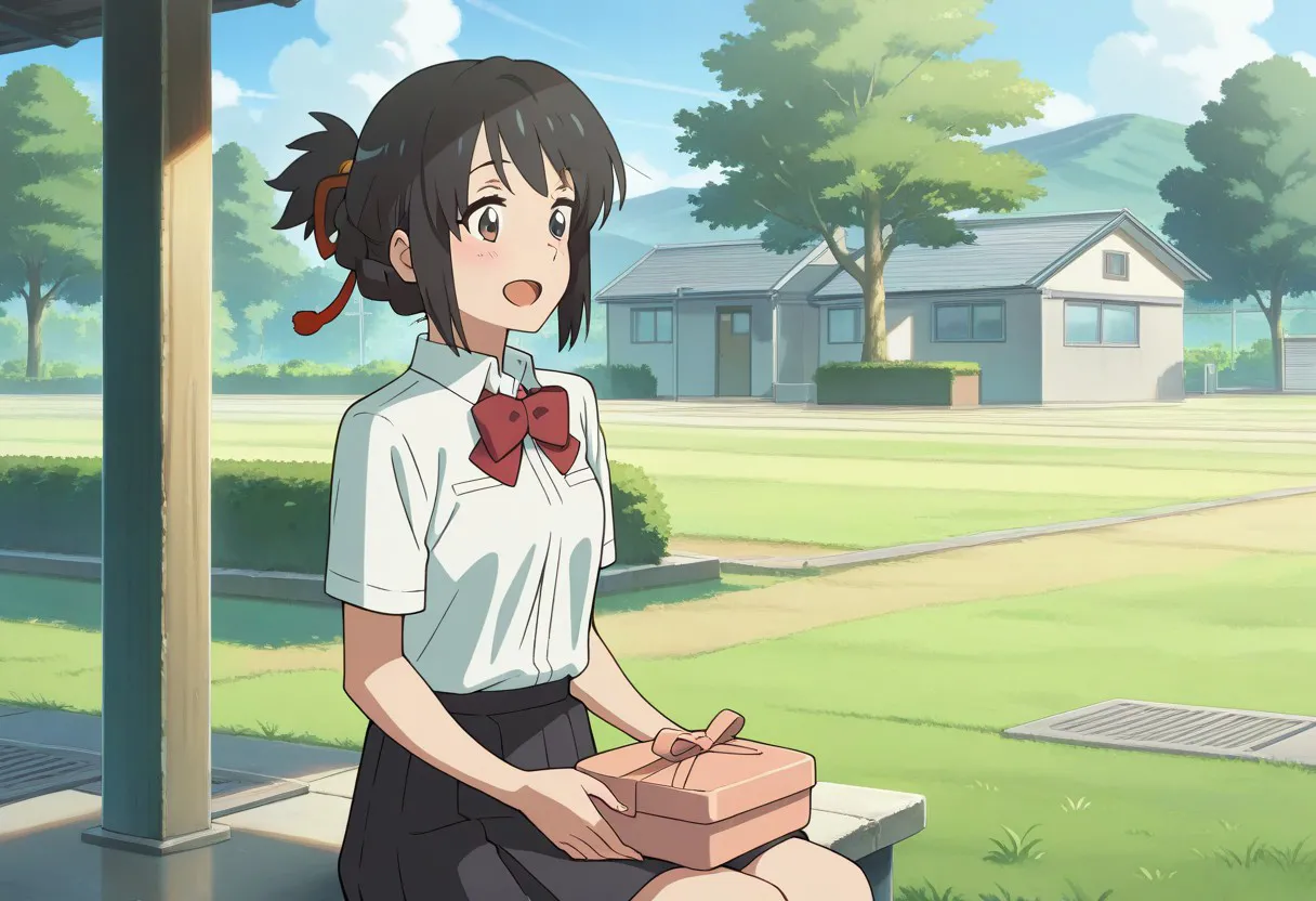 Mitsuha sex in the woods [AI generated] - page39