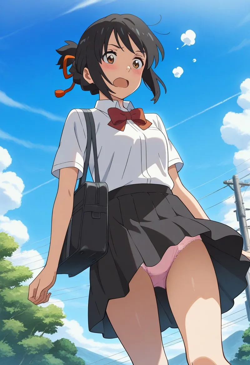 Mitsuha sex in the woods [AI generated] - page4