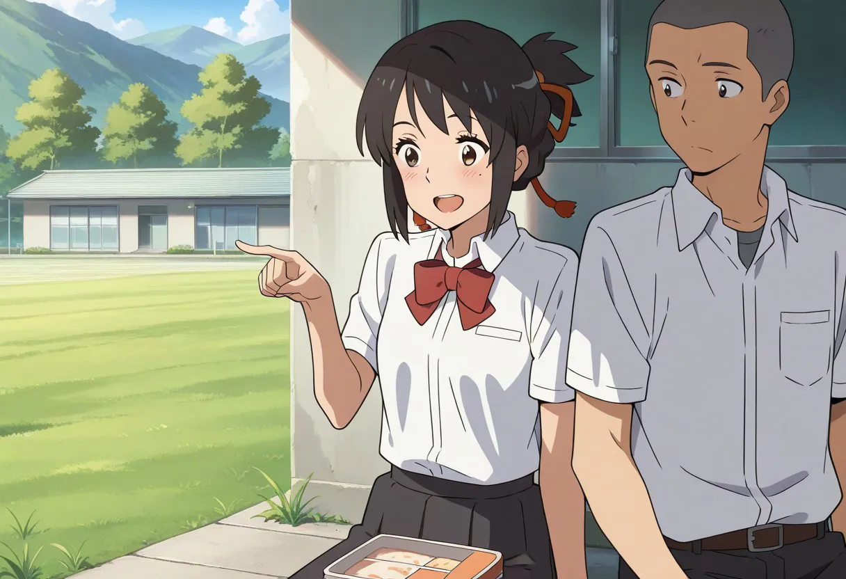 Mitsuha sex in the woods [AI generated] - page41