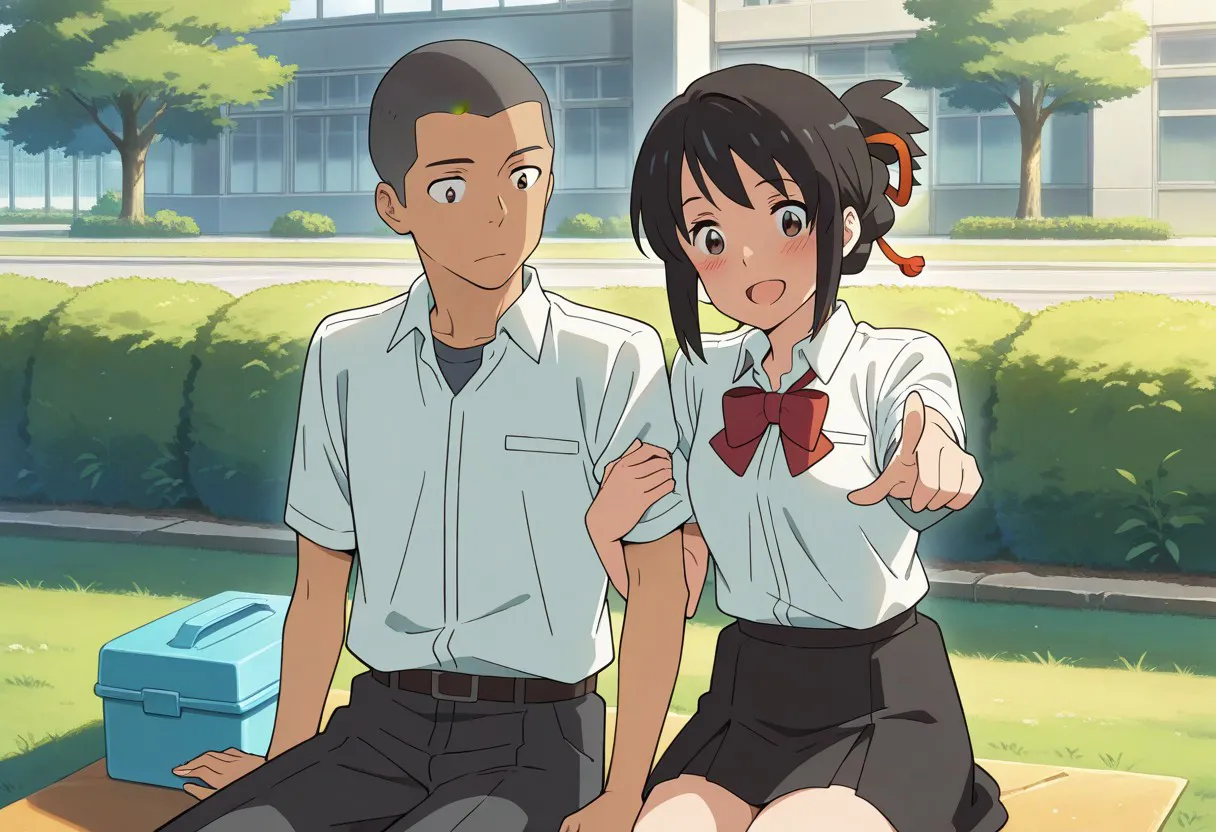 Mitsuha sex in the woods [AI generated] - page45