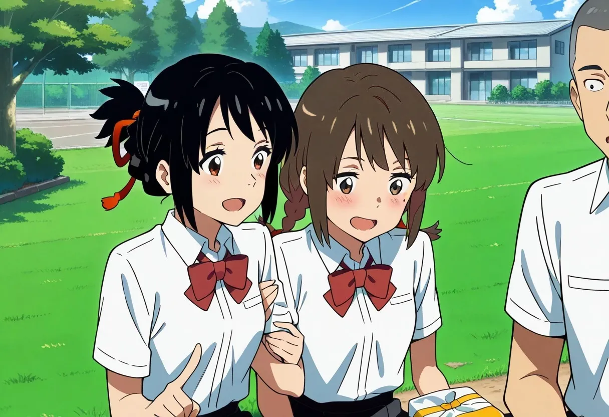 Mitsuha sex in the woods [AI generated] - page46