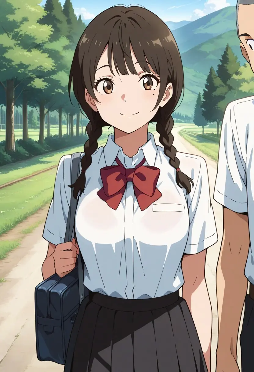 Mitsuha sex in the woods [AI generated] - page48