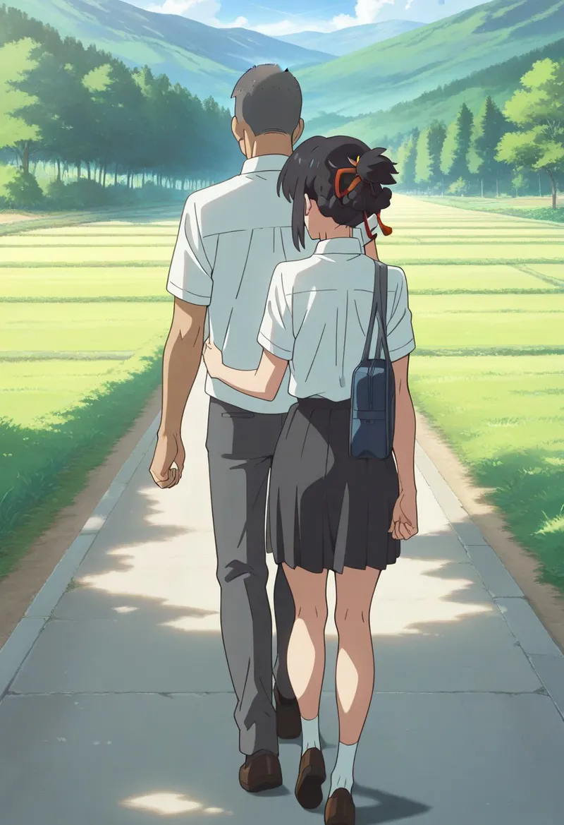 Mitsuha sex in the woods [AI generated] - page70