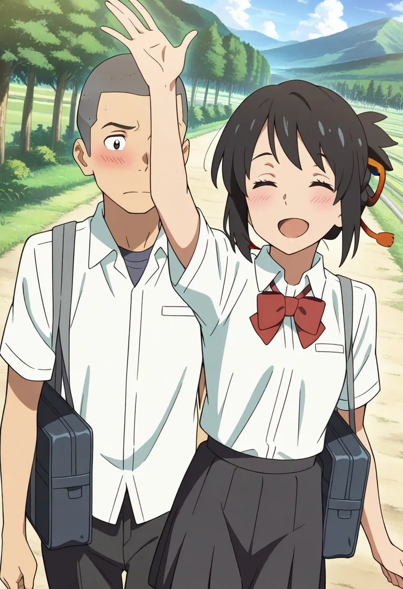 Mitsuha sex in the woods [AI generated] - page76