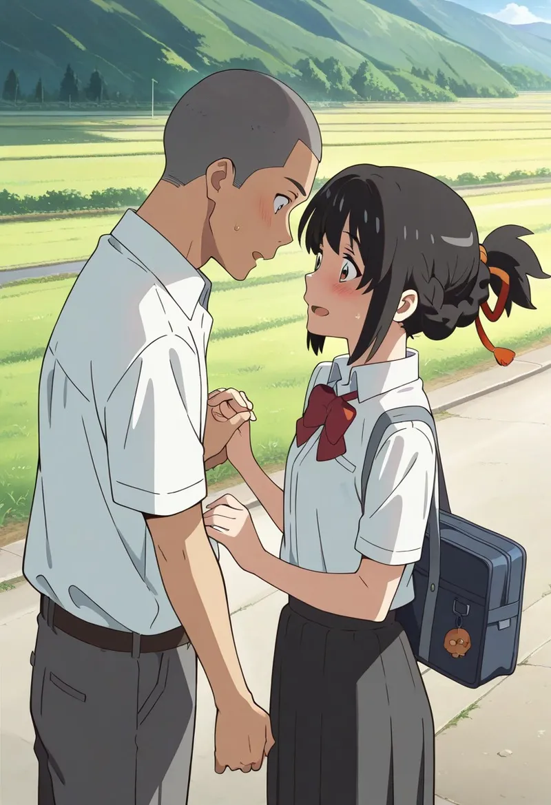 Mitsuha sex in the woods [AI generated] - page86