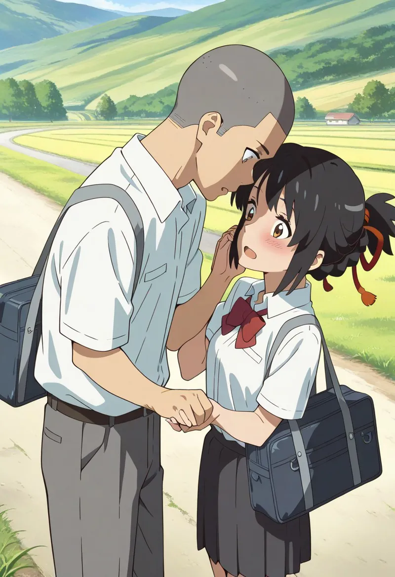 Mitsuha sex in the woods [AI generated] - page88