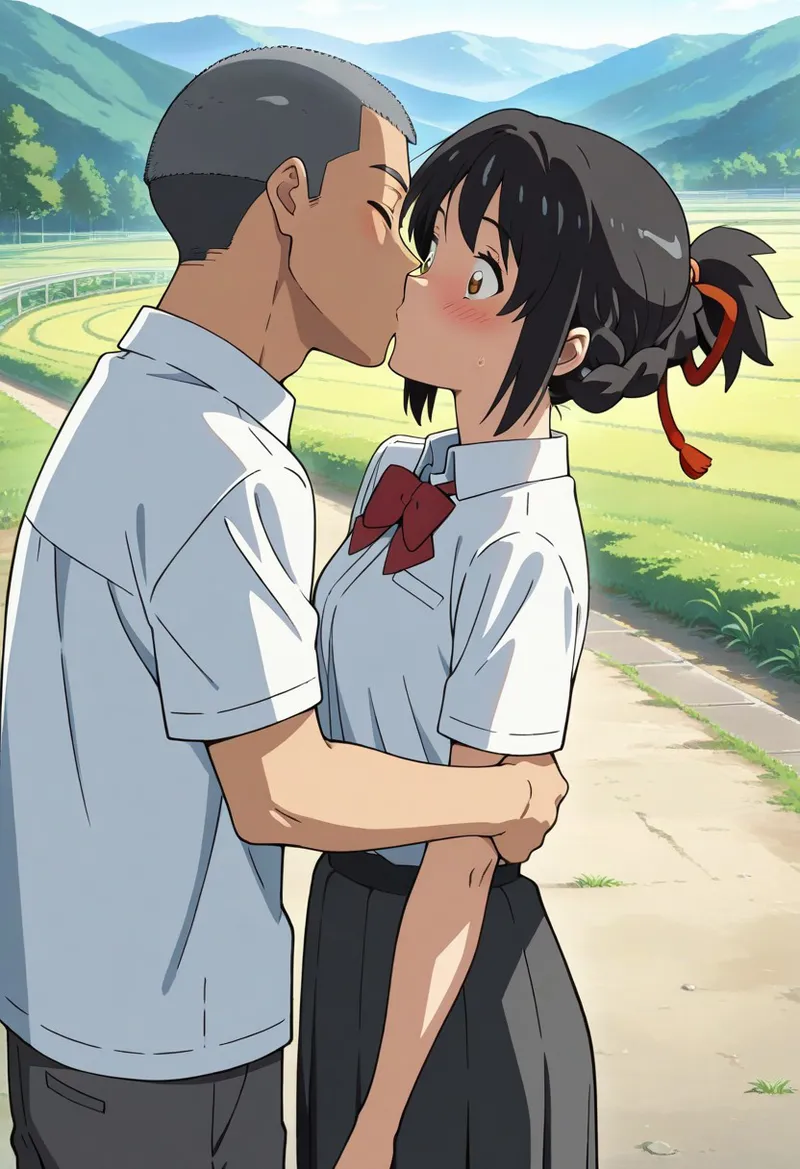 Mitsuha sex in the woods [AI generated] - page89