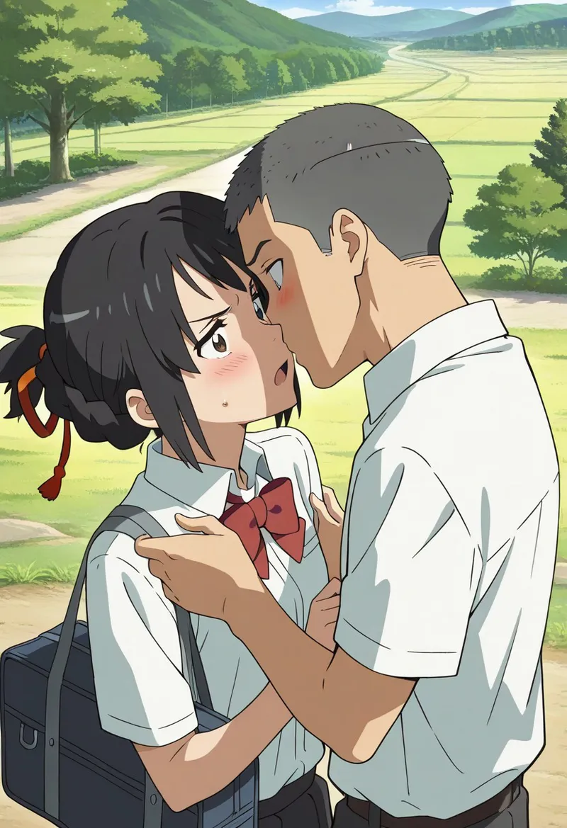 Mitsuha sex in the woods [AI generated] - page91