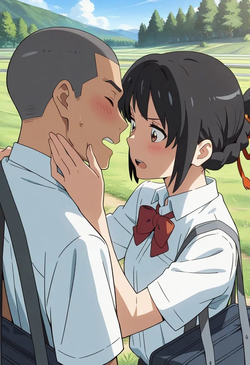 Mitsuha sex in the woods [AI generated] - page92