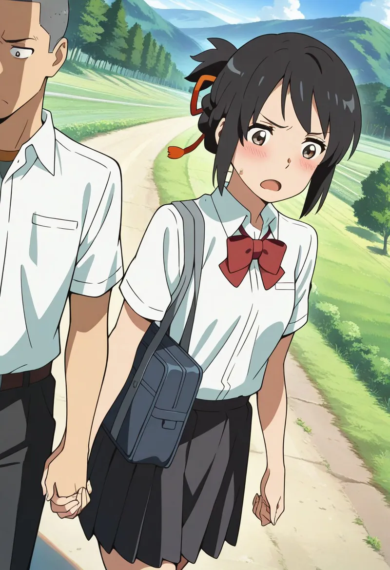 Mitsuha sex in the woods [AI generated] - page96