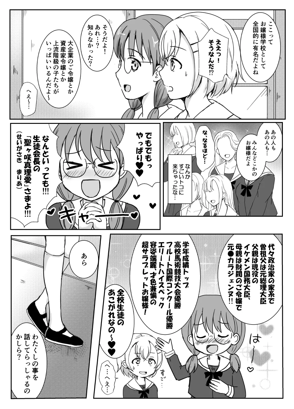 志望校に全落ちしたボクがお嬢様学校に入学した話 - page6